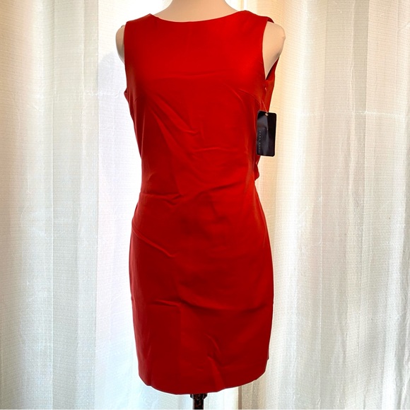 Zara | V-Back Red Sleeveless Dress - Picture 3 of 9